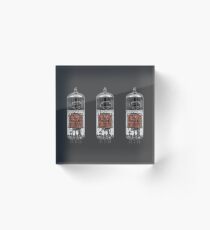 Electrical Glass Tube Valve Acrylic Block