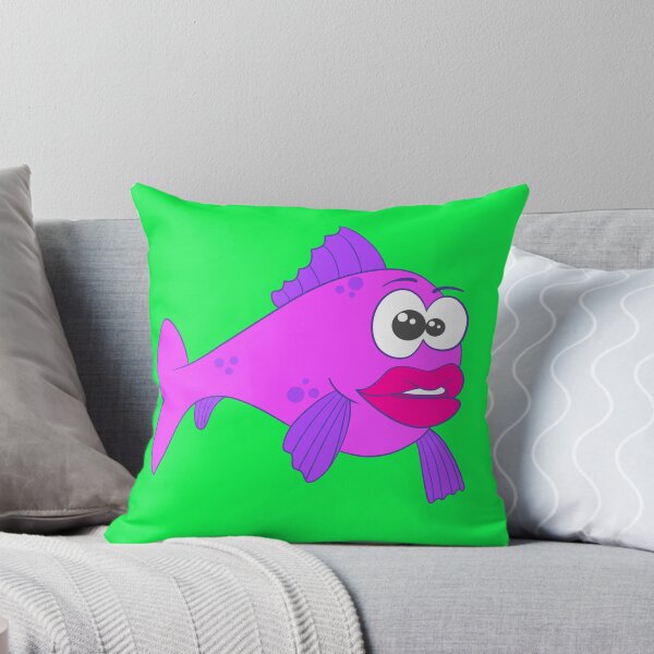Item preview, Purple cartoon fish designed and sold by magicmandy.
