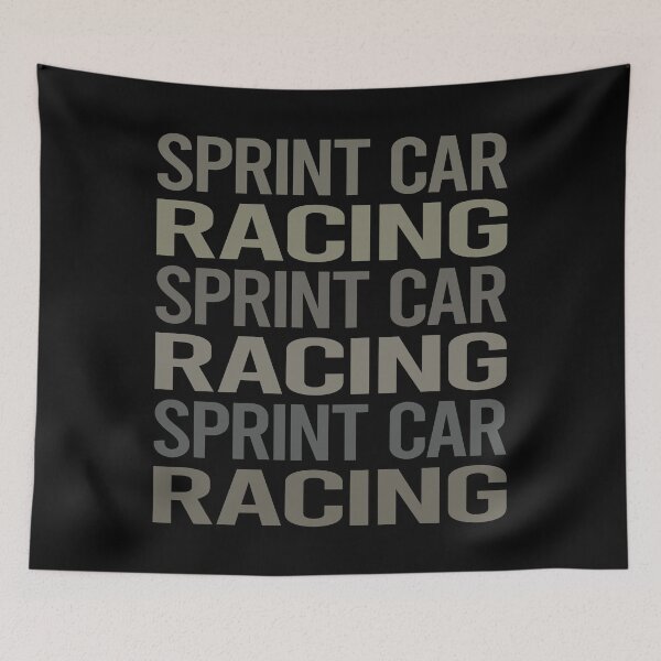 Item preview, Gray Text Art Sprint Car Cars Racing designed and sold by TarynBrown3126.