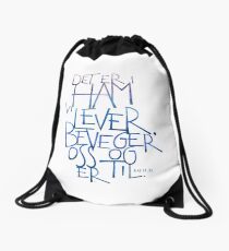 Det er i ham vi lever Drawstring Bag