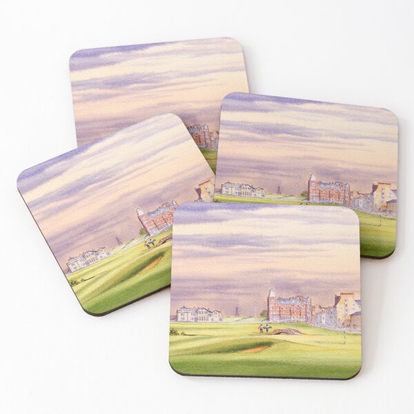 Saint Andrews Golf Course 17th Green Coasters (Set of 4)