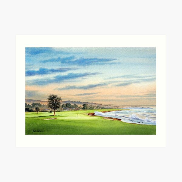 Pebble Beach Golf Course 18Th Hole Art Print