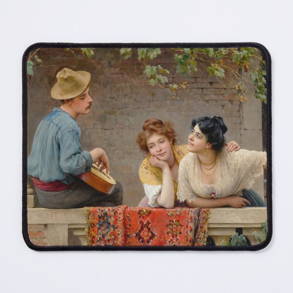 Item preview, The Mandolinist (20th century) - Eugene de Blaas designed and sold by SALON DES ARTS.