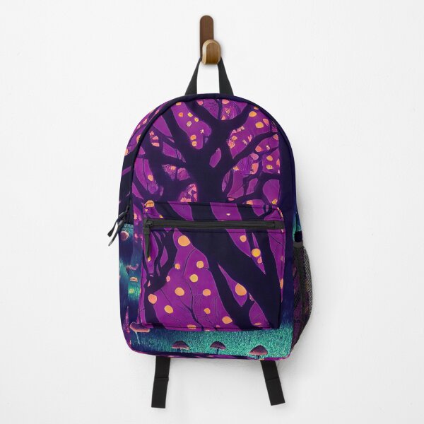 Item preview, Mushroom mystical enchanted forest in neon lights designed and sold by mrlongfield.
