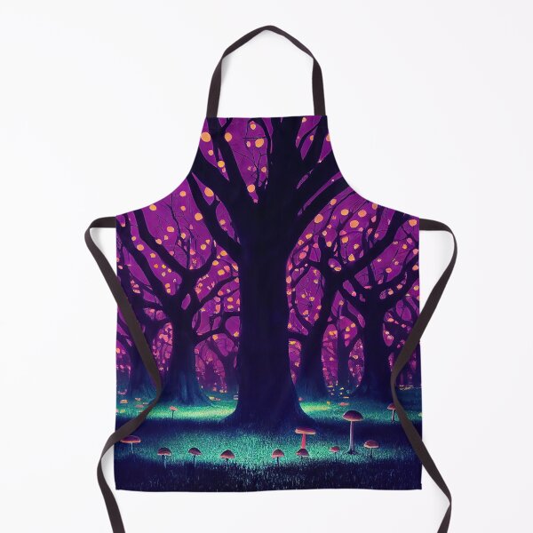 Item preview, Mushroom mystical enchanted forest in neon lights designed and sold by mrlongfield.