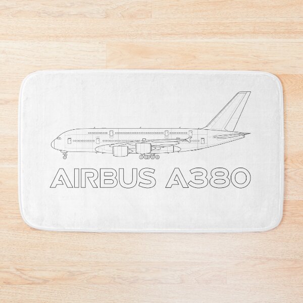 Item preview, Airbus A380-800 Black Outline designed and sold by Avi8orGear.