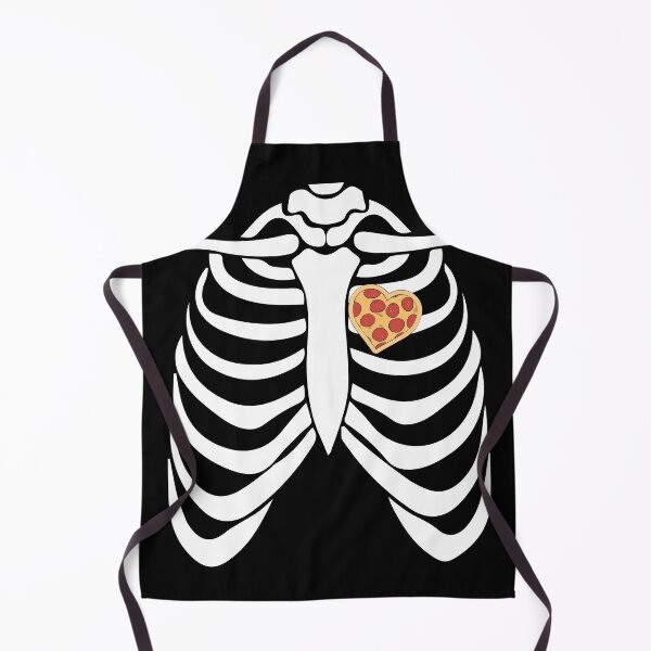 Item preview, Pizza Halloween Rest In Pizza Heart Skeleton Ribs X-Ray designed and sold by Aleodor.