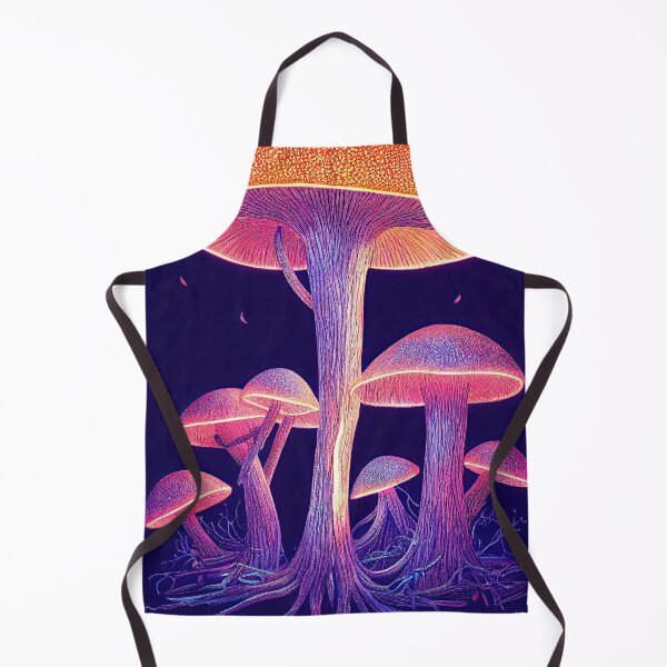 Item preview, Mushroom mystical enchanted forest in neon lights designed and sold by mrlongfield.