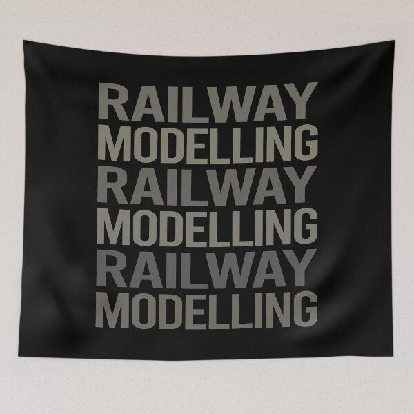 Item preview, Gray Text Art Railway Modelling Model Railroading Train Trains designed and sold by TarynBrown3126.