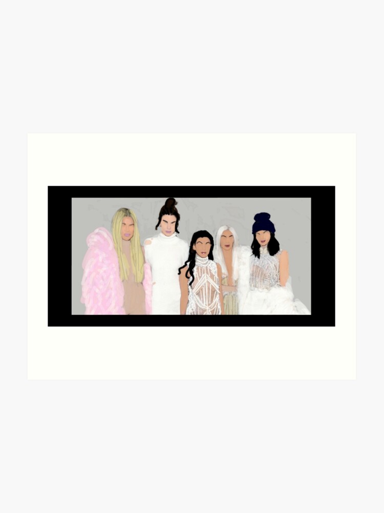 Keeping Up With The Kardashians And Jenners Art Print By Dassy86