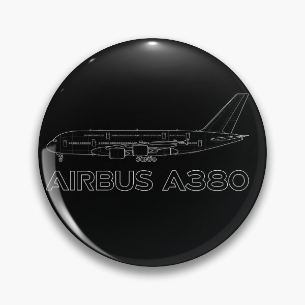 Item preview, Airbus A380-800 White Outline designed and sold by Avi8orGear.