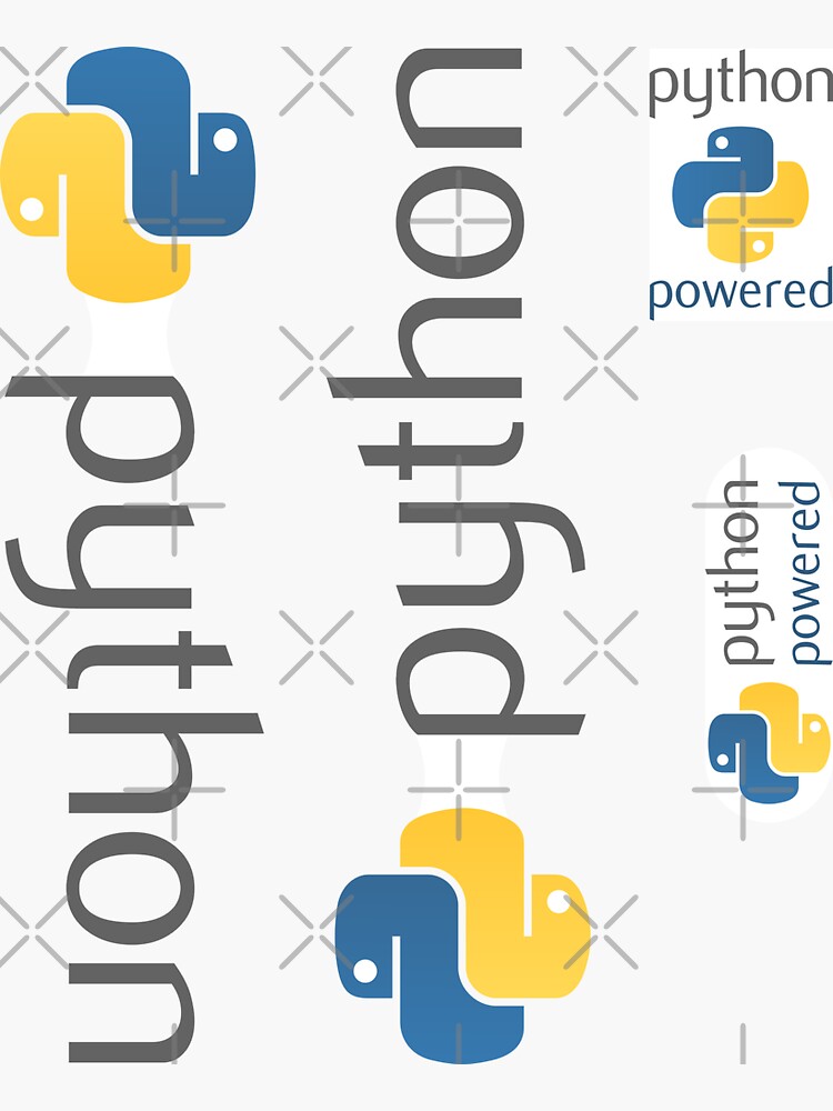 "Python­" Sticker by venna | Redbubble