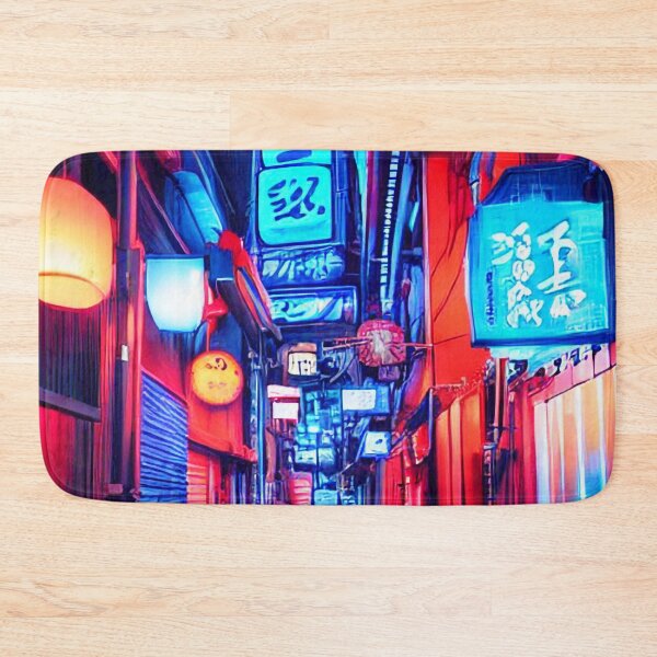 Artikelvorschau, Neon und blaue Tokio-Gasse entworfen und verkauft von Evolvity.