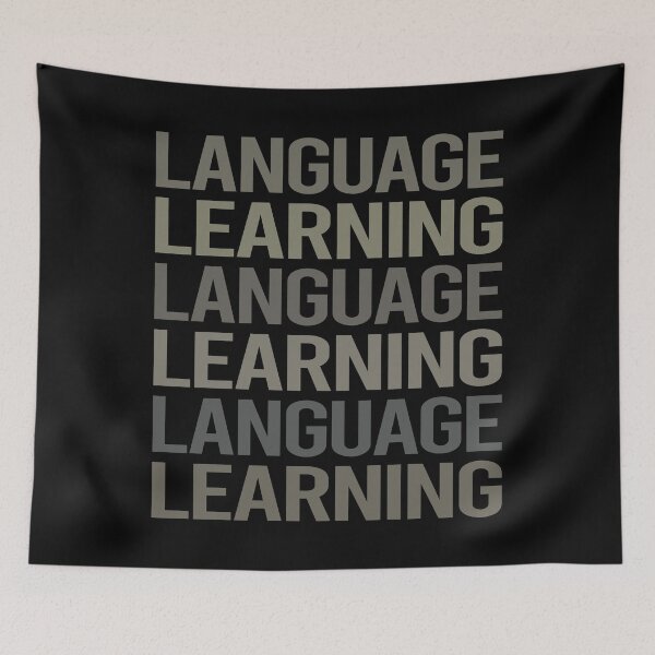 Item preview, Gray Text Art Language Learning designed and sold by TarynBrown3126.