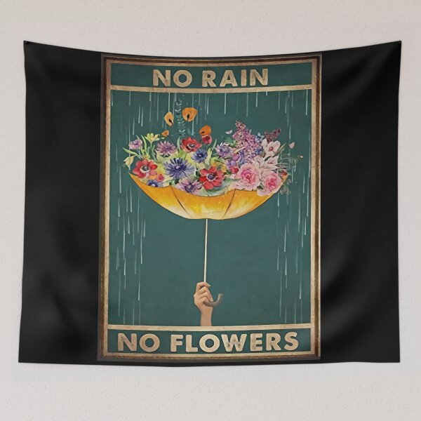 Item preview, No Rain, No Flowers designed and sold by Rita Hamdan.