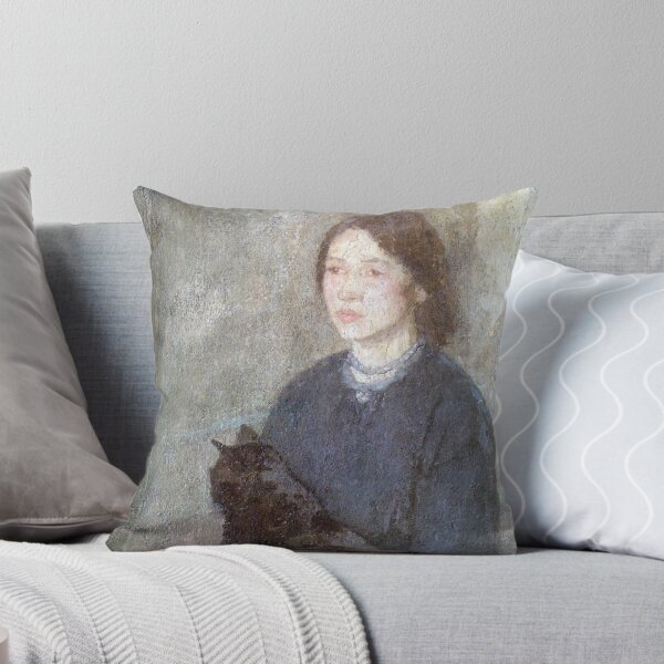Item preview, Young Woman Holding a Black Cat - Gwen John - c. 1920 designed and sold by goodimpressions.