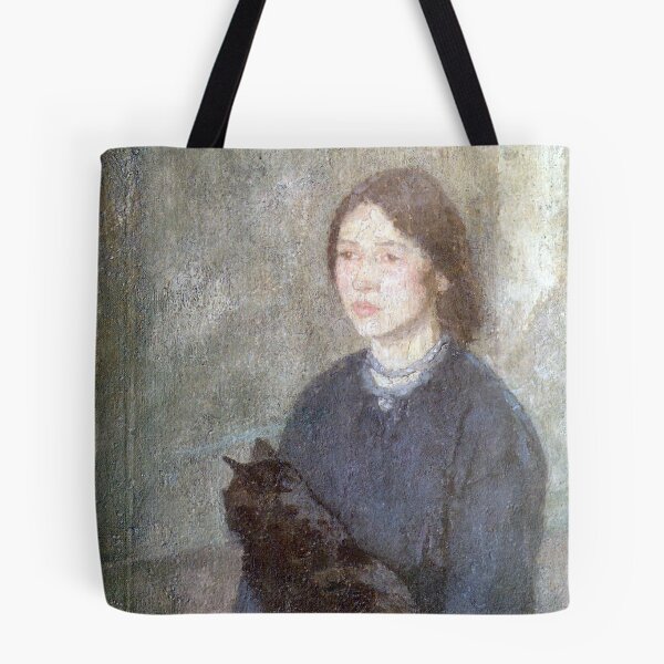Item preview, Young Woman Holding a Black Cat - Gwen John - c. 1920 designed and sold by goodimpressions.