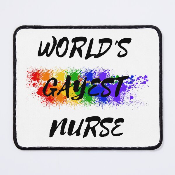 Item preview, World's Gayest Nurse designed and sold by LuckyKermit.