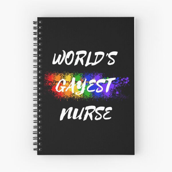 Item preview, World's Gayest Nurse LGBT Joke With Rainbow Colors In Black designed and sold by LuckyKermit.