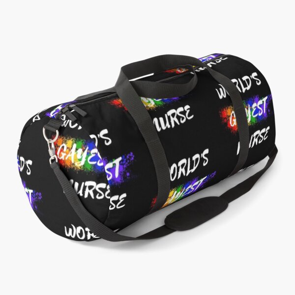 Item preview, World's Gayest Nurse LGBT Joke With Rainbow Colors In Black designed and sold by LuckyKermit.