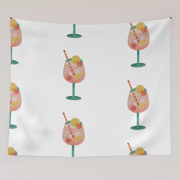 Item preview, cute pink coctail designed and sold by artbyrosse.