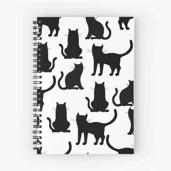 Item preview, Black cat seamless pattern designed and sold by ketkidesign.