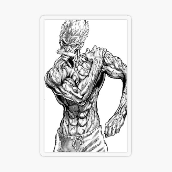 Muscular Anime Guy Sticker for Sale by baraclub