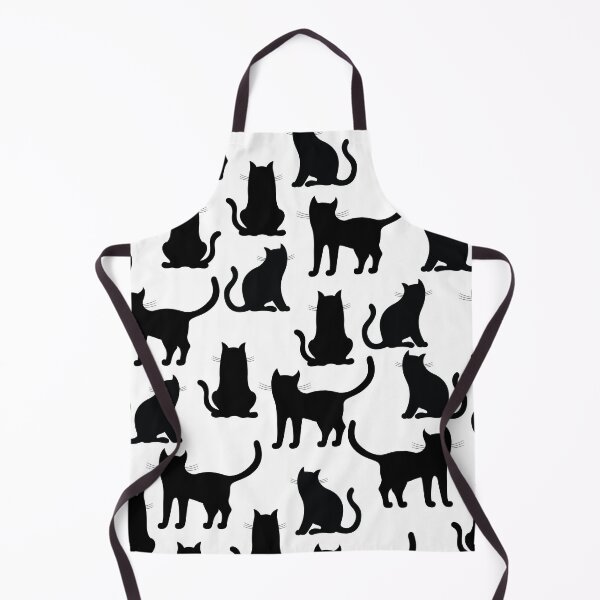 Item preview, Black cat seamless pattern designed and sold by ketkidesign.