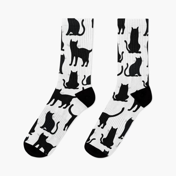 Item preview, Black cat seamless pattern designed and sold by ketkidesign.