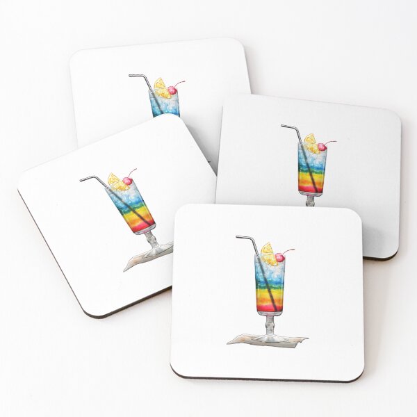 Item preview, rainbow coctail designed and sold by artbyrosse.