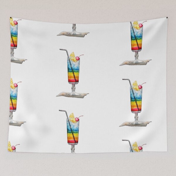Item preview, rainbow coctail designed and sold by artbyrosse.