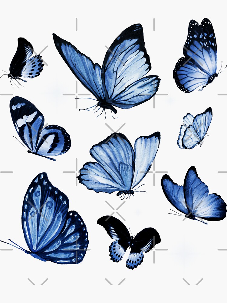 Fliegende Schmetterlinge | Sticker