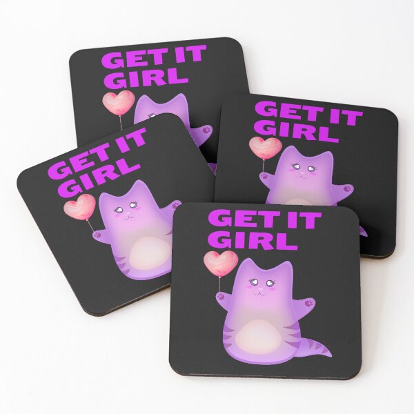 Item preview, Get it girl little cat  designed and sold by ghostart32.