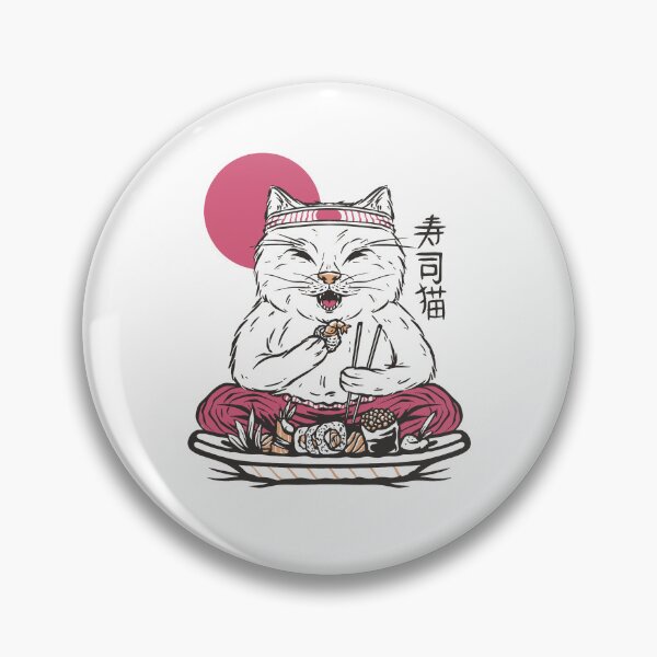 Item preview, Cat eats sushi designed and sold by DerSenat.