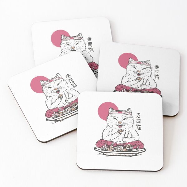 Item preview, Cat eats sushi designed and sold by DerSenat.