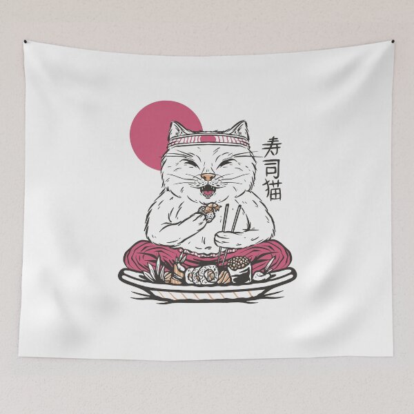 Item preview, Cat eats sushi designed and sold by DerSenat.