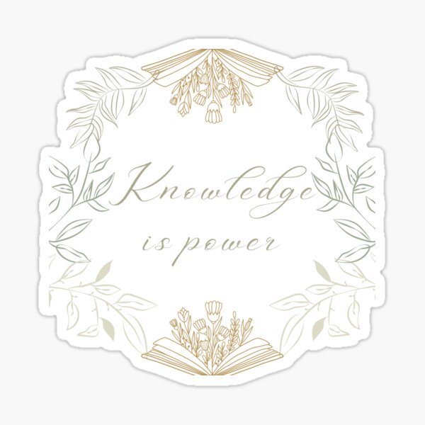Item preview, Knowledge is power designed and sold by Arhte.