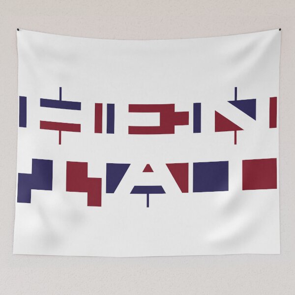 Item preview, Discrete Hentai Geometrical Design Red and Blue designed and sold by The Art Collector.