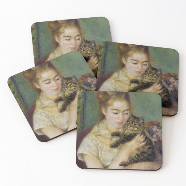 Item preview, Woman with a Cat - Renoir - c.1875  designed and sold by goodimpressions.