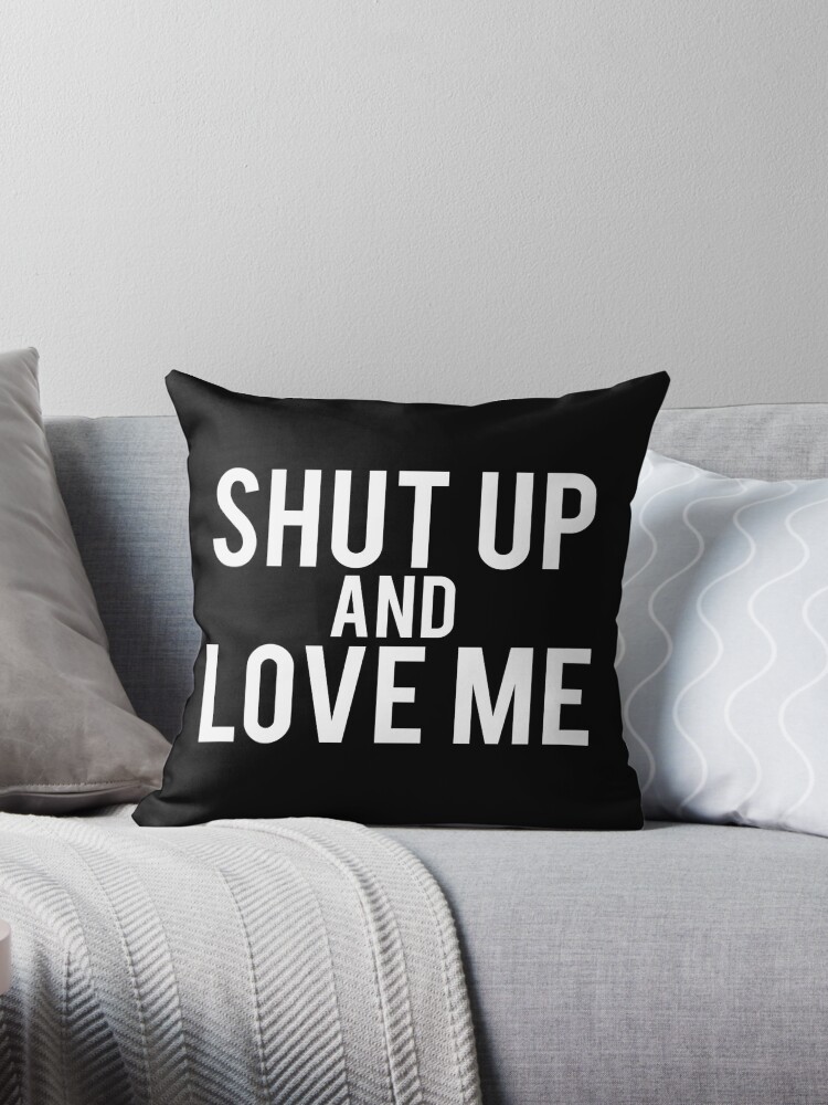 Demi Lovato Shut Up And Love Me Throw Pillow By Gioplothow