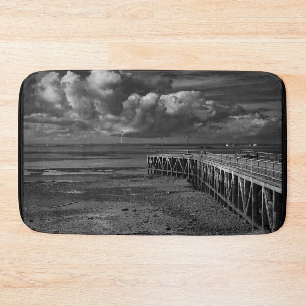 Item preview, Abandoned pier awaiting the storm designed and sold by Ann Biddlecombe.