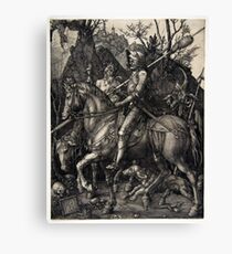 Albrecht Dürer Knight, Death and the Devil Canvas Print