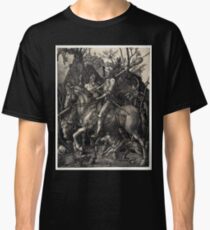 Camiseta clásica Albrecht Dürer Knight, La Muerte y el Diablo