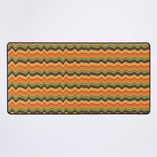 Item preview, Groovy retro orange and brown stripes, designed and sold by LaBellCreative.