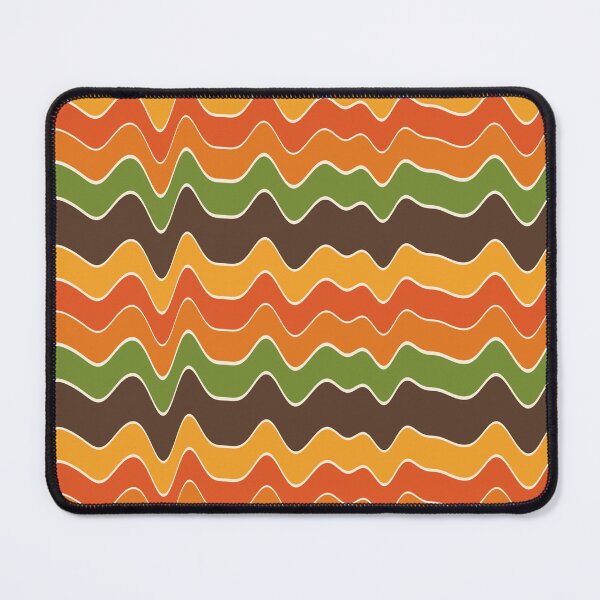 Item preview, Groovy retro orange and brown stripes, designed and sold by LaBellCreative.