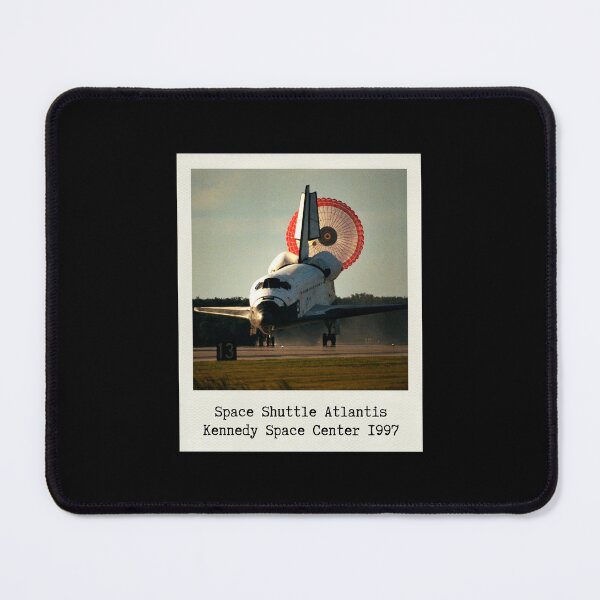 Item preview,  Space shuttle Atlantis landing retro instant camera style photography designed and sold by flight-apparel.