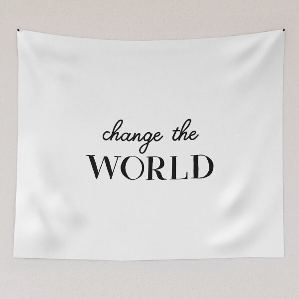 Item preview, Change the world (Inverted) designed and sold by inspire-gifts.