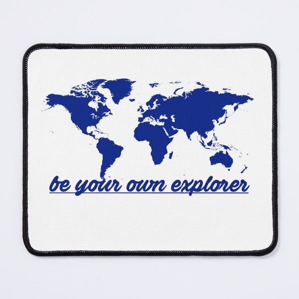 Item preview, Be your own explorer art in blue designed and sold by ArKion.