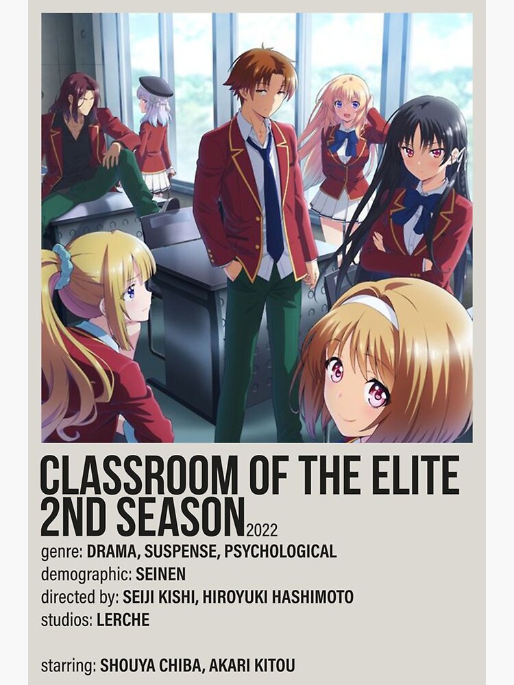 Classroom of the Elite Minimalist Poster