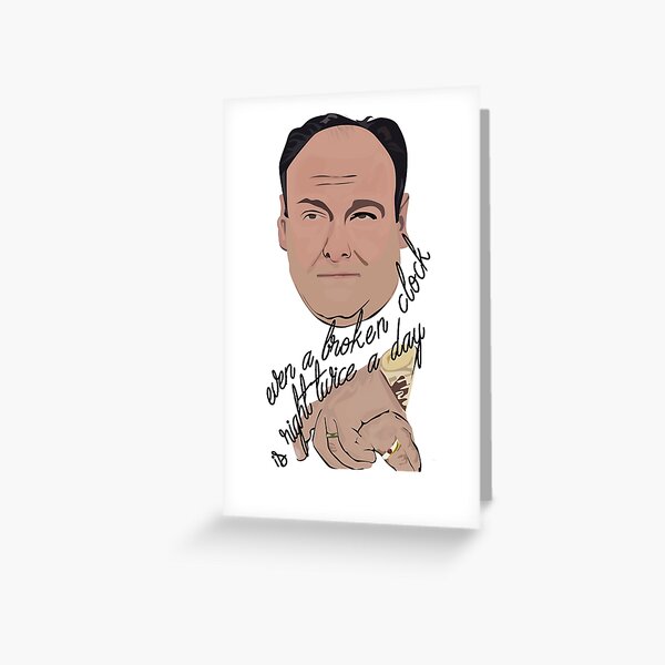sopranos greeting card by martianart redbubble